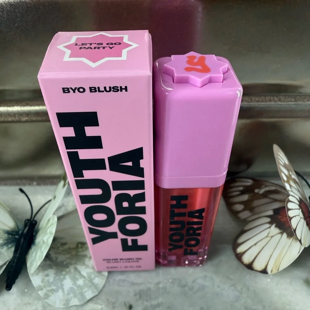 YOUTHFORIA BYO Color Blush Oil in Let's Go Party - .21 fl oz - NIB - Authentic